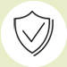 an icon of a shield with a checkmark within